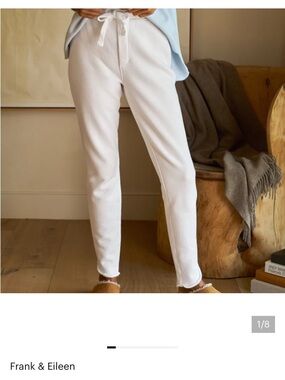 Frank & Eileen Ivory Drawstring Jogger Pants